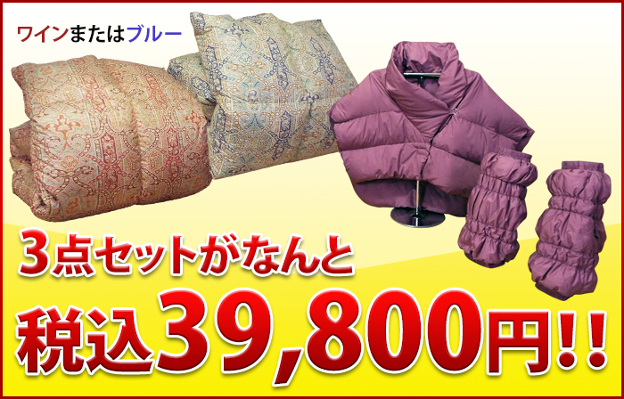 3点セットがなんと税込39,800円!!