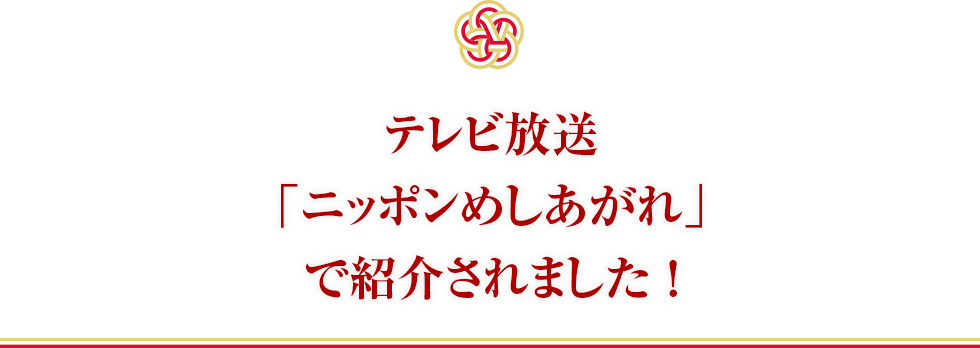 ニッポンめしあがれで紹介