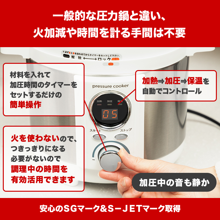コンパクト電気圧力鍋 | 999-110195 | 【公式】テレビ