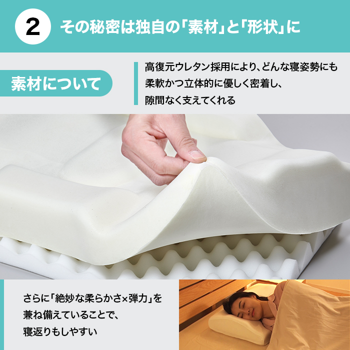 健眠枕 ホワイト 箱入り　カバー付き ichibanboshi_km-002