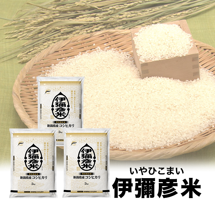 令和5年収穫 伊彌彦米(新潟県産コシヒカリ)3袋 特別セット | 【公式