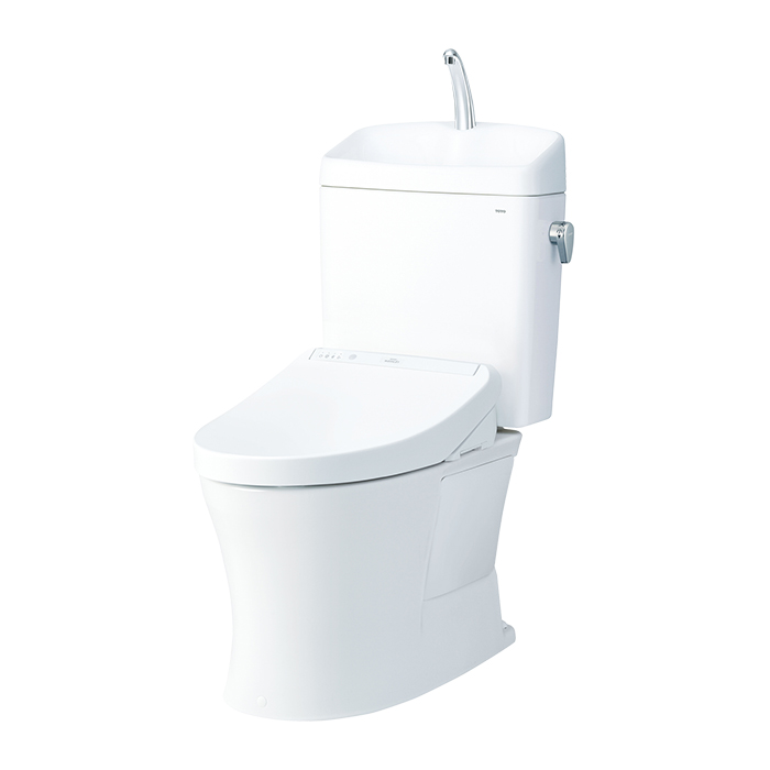 TOTOトイレリフォーム 便器交換＆床貼り替え ウォシュレット