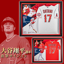 大谷翔平直筆サイン入りエンゼルスオーセンティックユニフォーム2023MVPフレーム入り