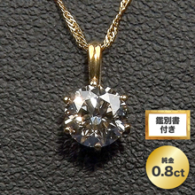 高島屋 純金 大粒0.8ctダイヤモンドペンダント 高島屋 純金 大粒0.8ctダイヤモンドペンダント