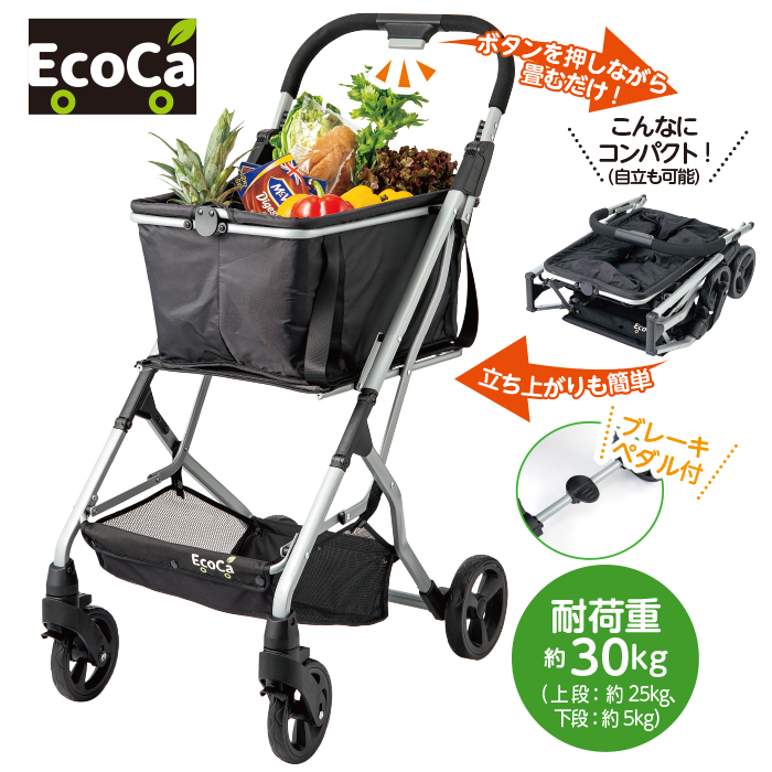 ショッピングカート Ecoca(エコカ) 専用保冷バッグ付き 数回使用の美品 