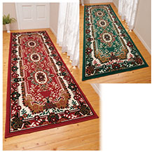 ウィルトン織廊下敷(メダリオンデザイン)80x420 ウィルトン織廊下敷(メダリオンデザイン)80x420