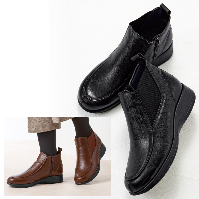 高井さんの靴＞牛革5E美シルエットブーツ | 999-307158 | 【公式