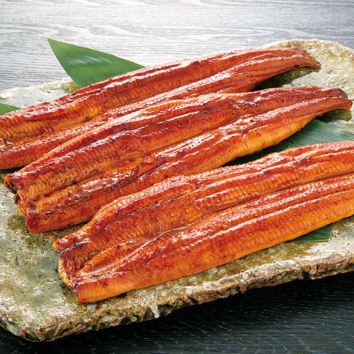 お届け日時指定可！九州産うなぎ蒲焼１㎏（捌きミス・冷凍便） JALとっておきの逸品｜〔鰻楽〕九州産 うなぎ蒲焼: リンベル