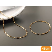 18金 ペーパークリップチェーンネックレス 45cm 18金 ペーパークリップチェーンネックレス 45cm