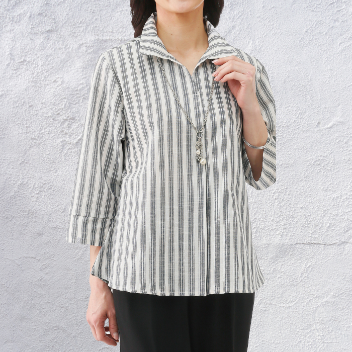 【JADED LONDON】 送料関税込み ステレオ ストライプ シャツ 大人気！Jaded London☆Stereo Stripe シャツ (JADED LONDON