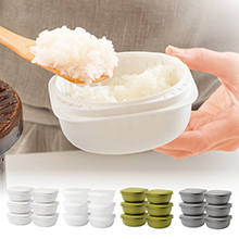 蒸気であたためる冷凍ごはん容器 同色6個組 蒸気であたためる冷凍ごはん容器 同色6個組