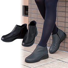 ＜たびらく＞牛革5Eアウトステッチブーツ