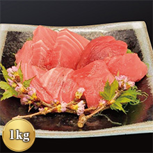 ＜ホクエイ＞訳あり！天然本まぐろ赤身中トロ 不揃い柵セット 1kg