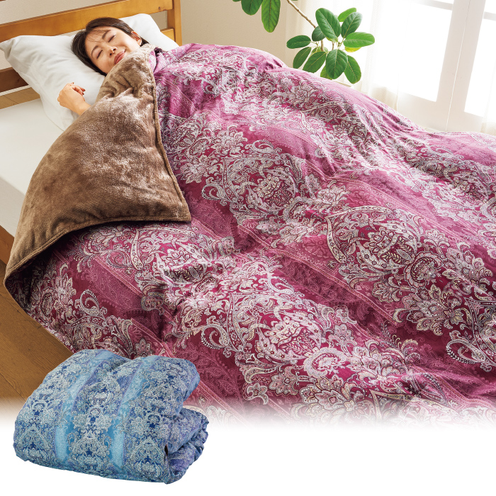 超美品　ピンクの梅柄　ロングサイズ　敷布団　100×200位　カバー付〔隅に汚〕 超美品 ピンクの梅柄 ロングサイズ 敷布団 100×200位 カバー付〔