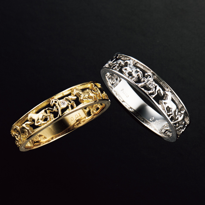 18金ダイヤ入り馬九いくリング | 999-308497 | 【公式】テレビ