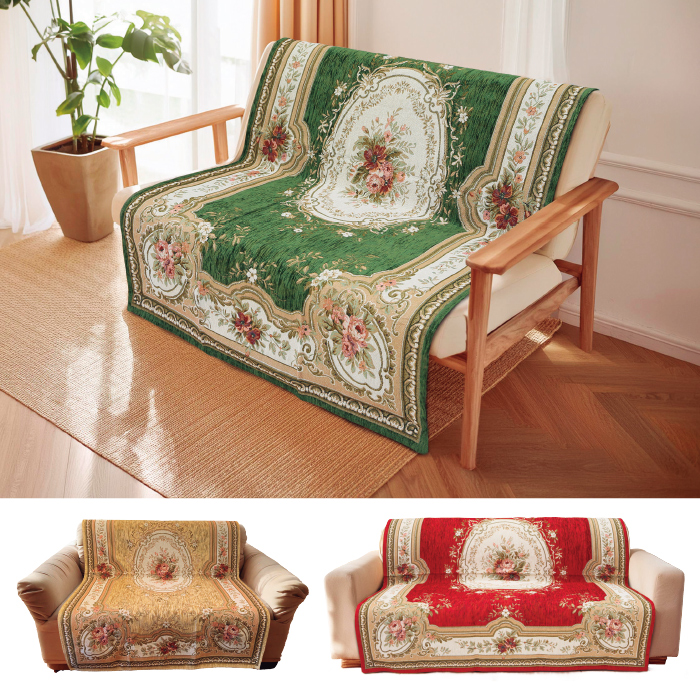 イタリア製ジャカード織ソファカバー<ロマンス> 3人掛用 | 999-308582