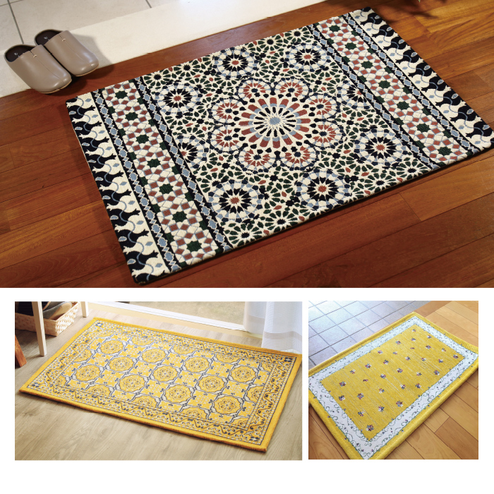 ジャカード織 洗える玄関マット 60×90cm | 999-308587 | 【公式