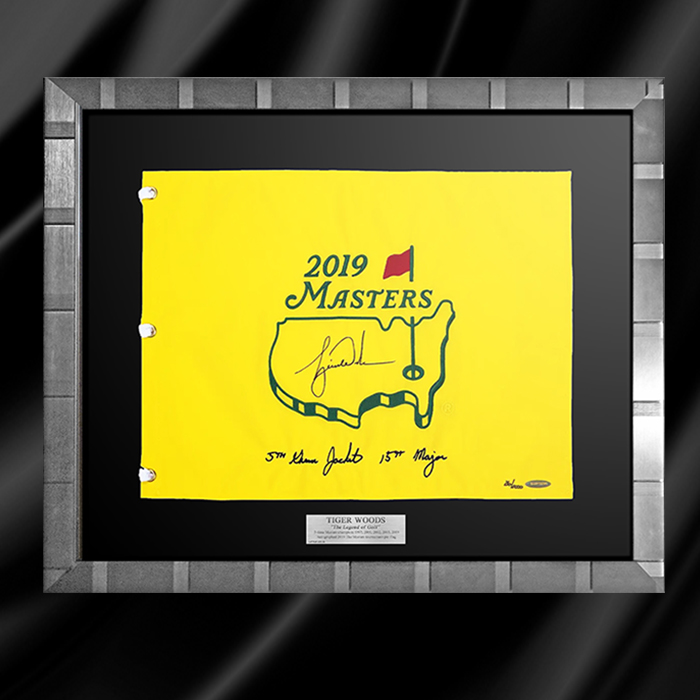タイガー・ウッズ直筆サイン入り2019年マスターズトーナメントピン
