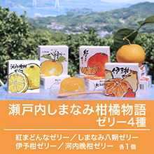 瀬戸内しまなみ柑橘物語 ゼリー4種 瀬戸内しまなみ柑橘物語 ゼリー4種