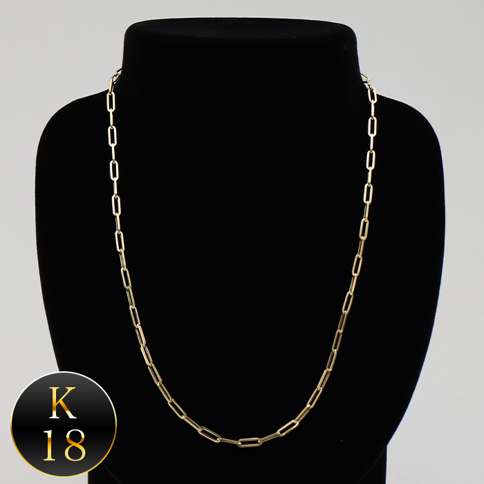 K18イエローゴールド クリップネックレス(45cm) | 999-400842 | 【公式