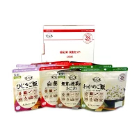 特定原材料等（アレルギー物質）28品目不使用災害発生時に最低限必要と言われている「1日3食3日分(お1人様分の主食)」を専用ケースにまとめた、いざという時の備えにぴったりなセットです。特定原材料等28