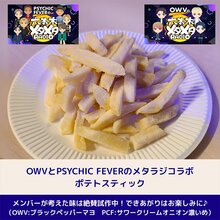 【特注】六本木メタメタRADIOコラボポテトスティック4個セット（OWV味2個、PSYCHIC FEVER味2個）