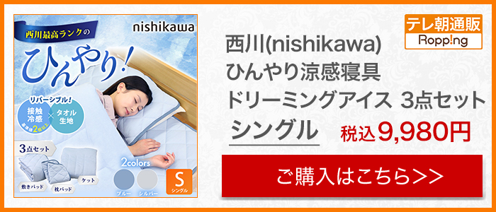 西川(nishikawa) ひんやり涼感寝具 ドリーミングアイス 3点