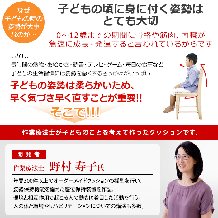 姿勢サポートクッション ピントキッズ テレビショッピングのropping