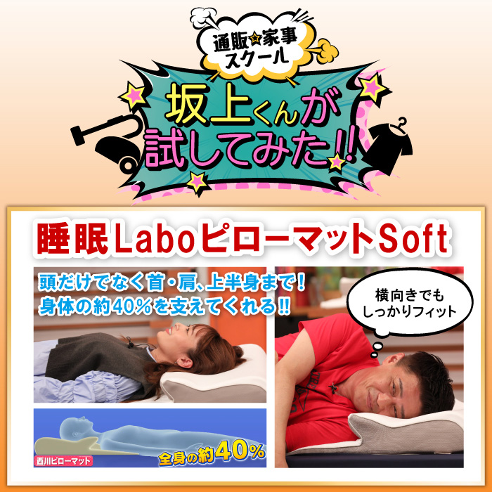 新作 西川リビング 睡眠Labo soft ソフト 枕